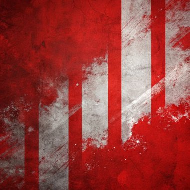 Grunge Kırmızı ve Beyaz Çizgili Görünüşlü Arka plan