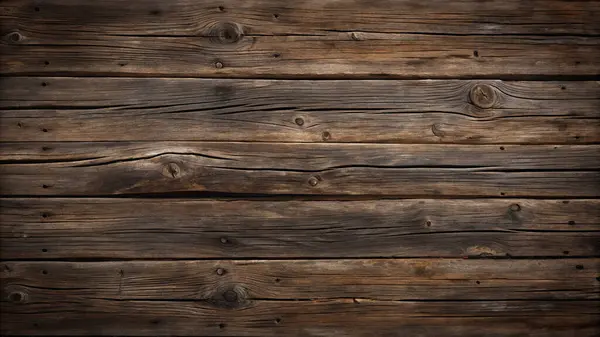 Kırsal Tahta Plank Doğal Koyu Kahverengi Tahıl Dokusuna sahip Arkaplan