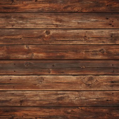 Rustik Arkaplan ya da Tasarım Kullanımı için Koyu Kahverengi Ahşap Plank dokusu
