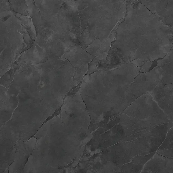 Doğal Çatlaklar ve Damarlar desenli koyu siyah mermer dokusu
