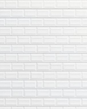 Beyaz Metro Döşeme Duvarı İç Modeller İçin Temiz Minimalist Desen