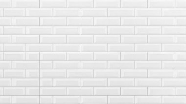 Beyaz Metro Döşeme Duvarı İç Modeller İçin Temiz Minimalist Desen