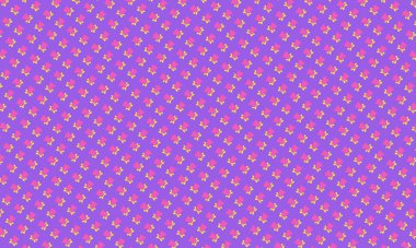 Mor arkaplandaki dekoratif elementlerin kusursuz deseni