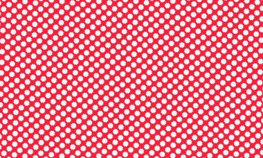 Kırmızı puantiyeli desen