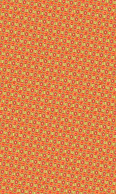 Kusursuz geometrik arkaplan, turuncu, turuncu ve sarı çiçekli desen