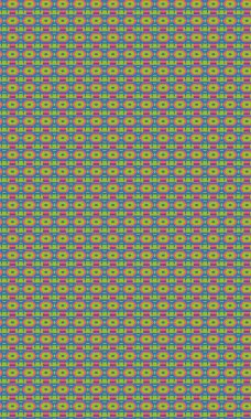 Soyut Geometrik Desen üretken hesaplama sanatı çizimi