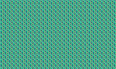 Sıkıca paketlenmiş renkli noktalarla enerji dolu dikişsiz daireler, tekstil, dijital tasarım ve modern dekoratif projeler için mükemmel..