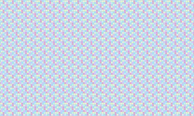 Sıkıca paketlenmiş renkli noktalarla enerji dolu dikişsiz daireler, tekstil, dijital tasarım ve modern dekoratif projeler için mükemmel..