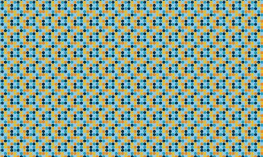 Sıkıca paketlenmiş renkli noktalarla enerji dolu dikişsiz daireler, tekstil, dijital tasarım ve modern dekoratif projeler için mükemmel..