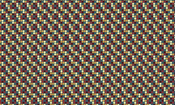 Sıkıca paketlenmiş renkli noktalarla enerji dolu dikişsiz daireler, tekstil, dijital tasarım ve modern dekoratif projeler için mükemmel..