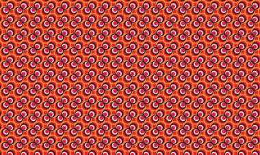 Modern bir soyut tasarım oluşturan dairesel desen üst üste biniyor..