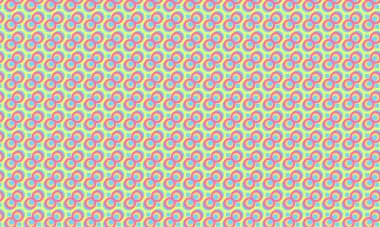 Modern bir soyut tasarım oluşturan dairesel desen üst üste biniyor..