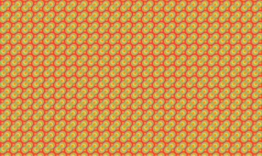 Modern bir soyut tasarım oluşturan dairesel desen üst üste biniyor..