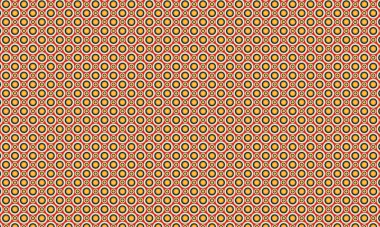 Oyuncu ve simetrik düzende katmanlı eşmerkezli daireler içeren cesur, pürüzsüz tasarım..