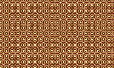 Oyuncu ve simetrik düzende katmanlı eşmerkezli daireler içeren cesur, pürüzsüz tasarım..