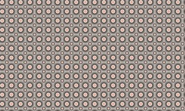 Oyuncu ve simetrik düzende katmanlı eşmerkezli daireler içeren cesur, pürüzsüz tasarım..