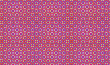 Oyuncu ve simetrik düzende katmanlı eşmerkezli daireler içeren cesur, pürüzsüz tasarım..