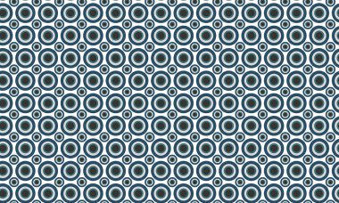 Oyuncu ve simetrik düzende katmanlı eşmerkezli daireler içeren cesur, pürüzsüz tasarım..