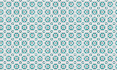 Oyuncu ve simetrik düzende katmanlı eşmerkezli daireler içeren cesur, pürüzsüz tasarım..