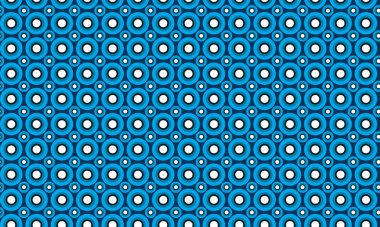 Oyuncu ve simetrik düzende katmanlı eşmerkezli daireler içeren cesur, pürüzsüz tasarım..