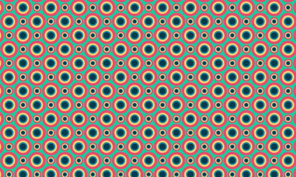 Oyuncu ve simetrik düzende katmanlı eşmerkezli daireler içeren cesur, pürüzsüz tasarım..