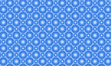 Oyuncu ve simetrik düzende katmanlı eşmerkezli daireler içeren cesur, pürüzsüz tasarım..