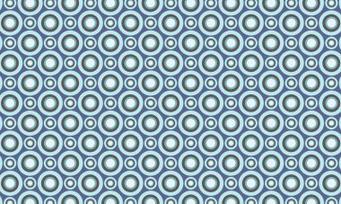 Oyuncu ve simetrik düzende katmanlı eşmerkezli daireler içeren cesur, pürüzsüz tasarım..