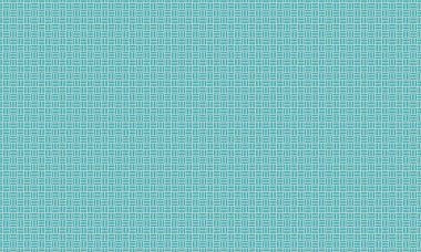 Yapılandırılmış ve asgari geometrik tarzda doğrusal şebekeler tarafından oluşturulan küp benzeri desen tekrarlanıyor.