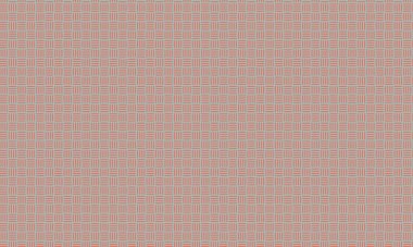 Yapılandırılmış ve asgari geometrik tarzda doğrusal şebekeler tarafından oluşturulan küp benzeri desen tekrarlanıyor.