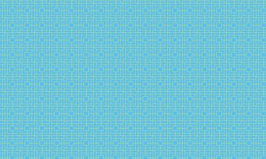 Yuvarlak kare şekilli soyut ızgara deseni yapılandırılmış bir düzende küp benzeri bir labirent etkisi yaratır.