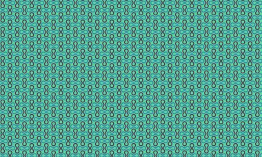  Modern tasarım kullanımı için simetrik ve pürüzsüz bir düzende tekrarlanan eğri çizgilerle soyut çift kabarcık deseni.