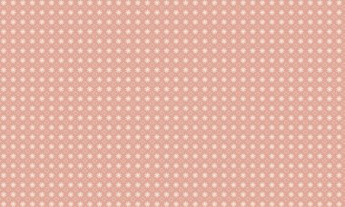 Alternatif taç yaprağı patlamaları ve simetrik bir düzende dizilmiş dört yapraklı çiçek unsurları içeren dekoratif, pürüzsüz çiçek deseni..