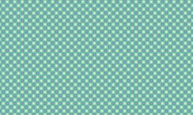 Alternatif taç yaprağı patlamaları ve simetrik bir düzende dizilmiş dört yapraklı çiçek unsurları içeren dekoratif, pürüzsüz çiçek deseni..