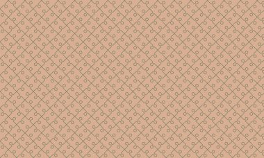 Temiz çizgiler ve birbirine kenetlenmiş şekillerle tekrarlanan yapboz deseni, arka planlar, oyunlar ve eğitim temaları için mükemmel.