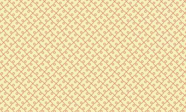 Temiz çizgiler ve birbirine kenetlenmiş şekillerle tekrarlanan yapboz deseni, arka planlar, oyunlar ve eğitim temaları için mükemmel.