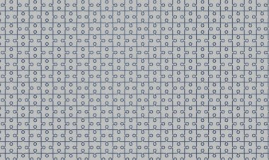 Temiz çizgiler ve birbirine kenetlenmiş şekillerle tekrarlanan yapboz deseni, arka planlar, oyunlar ve eğitim temaları için mükemmel.