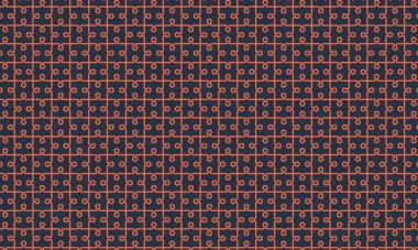 Temiz çizgiler ve birbirine kenetlenmiş şekillerle tekrarlanan yapboz deseni, arka planlar, oyunlar ve eğitim temaları için mükemmel.