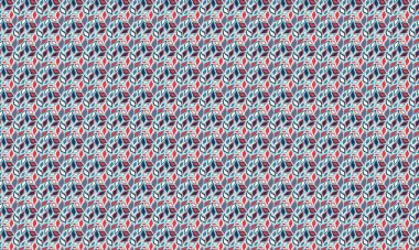 Katmanlı organik şekillere sahip yaprakların tekrarlanması dinamik bir düzen, kumaş, baskı ve yüzey tasarım projeleri için idealdir..