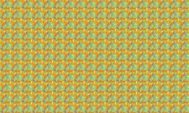 Katmanlı organik şekillere sahip yaprakların tekrarlanması dinamik bir düzen, kumaş, baskı ve yüzey tasarım projeleri için idealdir..