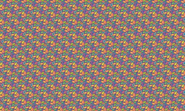 Katmanlı organik şekillere sahip yaprakların tekrarlanması dinamik bir düzen, kumaş, baskı ve yüzey tasarım projeleri için idealdir..