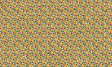 Katmanlı organik şekillere sahip yaprakların tekrarlanması dinamik bir düzen, kumaş, baskı ve yüzey tasarım projeleri için idealdir..