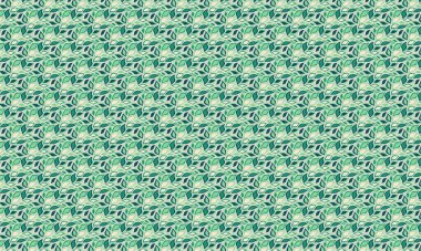 Katmanlı organik şekillere sahip yaprakların tekrarlanması dinamik bir düzen, kumaş, baskı ve yüzey tasarım projeleri için idealdir..