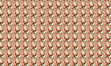 Katmanlı organik şekillere sahip yaprakların tekrarlanması dinamik bir düzen, kumaş, baskı ve yüzey tasarım projeleri için idealdir..