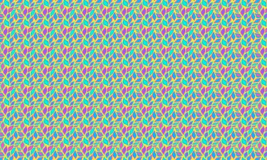 Katmanlı organik şekillere sahip yaprakların tekrarlanması dinamik bir düzen, kumaş, baskı ve yüzey tasarım projeleri için idealdir..