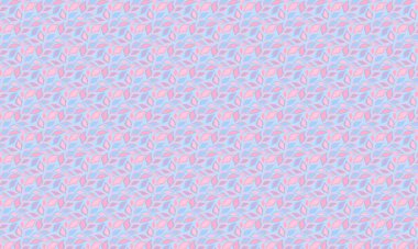 Katmanlı organik şekillere sahip yaprakların tekrarlanması dinamik bir düzen, kumaş, baskı ve yüzey tasarım projeleri için idealdir..