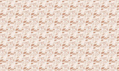 Katmanlı organik şekillere sahip yaprakların tekrarlanması dinamik bir düzen, kumaş, baskı ve yüzey tasarım projeleri için idealdir..