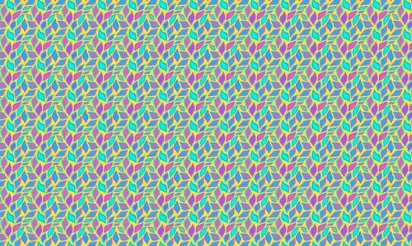 Katmanlı organik şekillere sahip yaprakların tekrarlanması dinamik bir düzen, kumaş, baskı ve yüzey tasarım projeleri için idealdir..