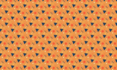 Memphis şablonunu eğlenceli geometrik elementler ve cesur soyut formlarla tekrarlamak, retro tasarım, tekstil ve yaratıcı arka planlar için idealdir..