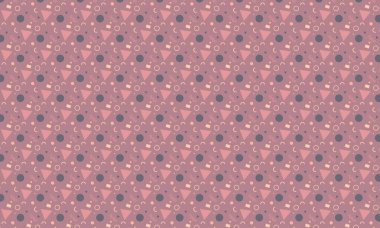 Memphis şablonunu eğlenceli geometrik elementler ve cesur soyut formlarla tekrarlamak, retro tasarım, tekstil ve yaratıcı arka planlar için idealdir..