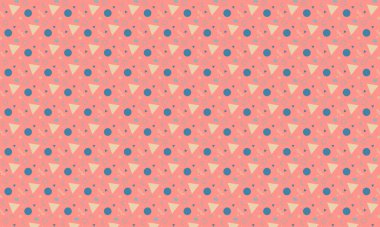 Memphis şablonunu eğlenceli geometrik elementler ve cesur soyut formlarla tekrarlamak, retro tasarım, tekstil ve yaratıcı arka planlar için idealdir..